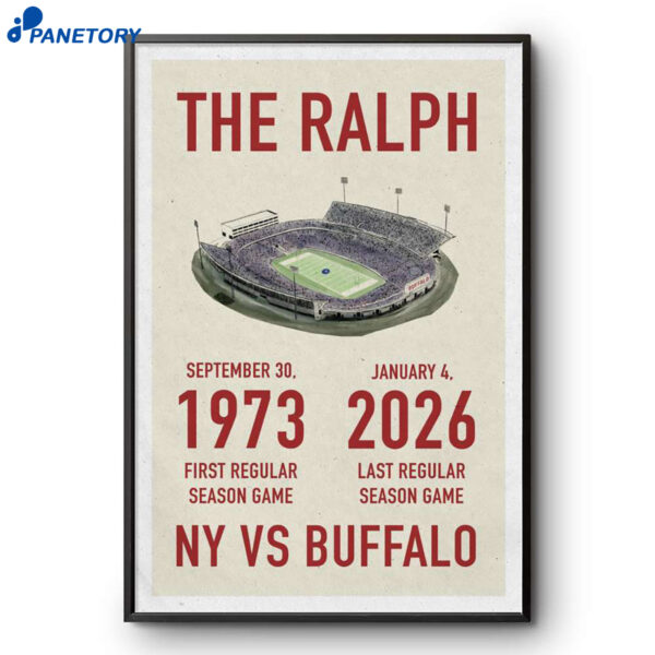The Ralph Season Game Ny Vs Buffalo Jan 4 2026 Poster