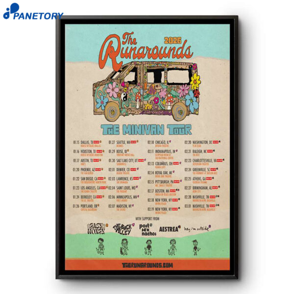 The Runarounds The Minivan Tour 2026 Poster