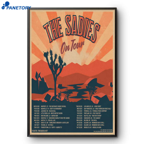 The Sadies Tour 2026 Poster