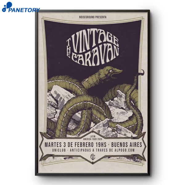 The Vintage Caravan Uniclub Buenos Aires Argentina Feb 3 2026 Poster