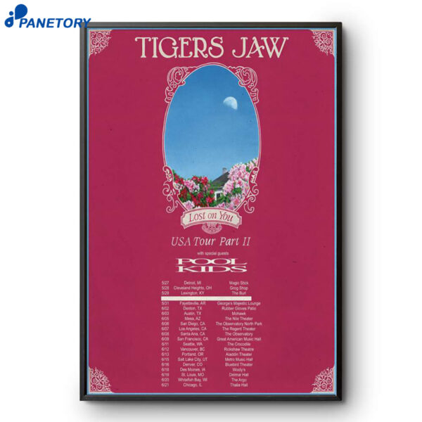 Tigers Jaw With Pool Kids USA Tour 2026 Poster