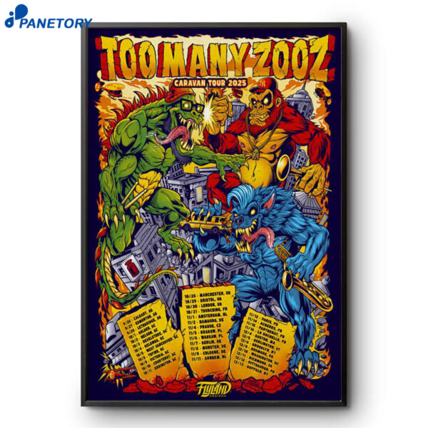 Too Many Zooz Caravan Tour 2025 Poster