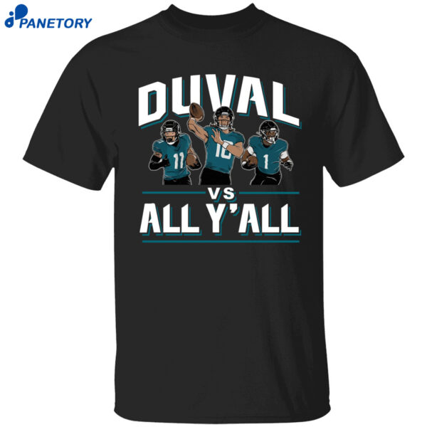 Trevor Lawrence Travis Etienne Parker Washington Duval Vs All Yall Shirt