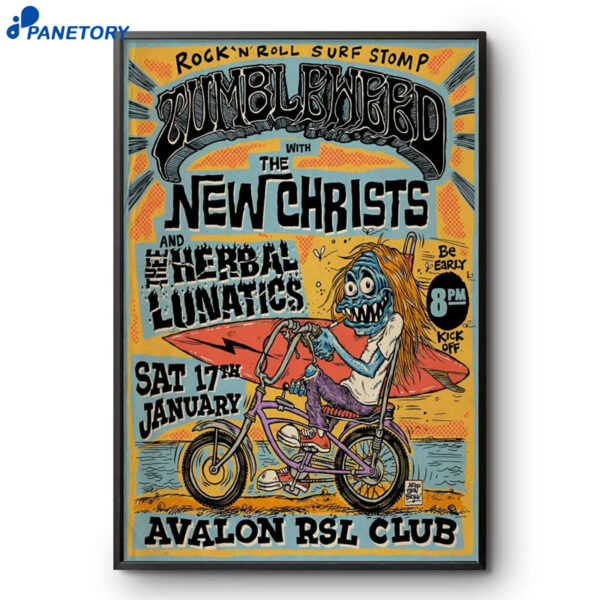 Tumbleweed Avalon Beach Concert Jan 17 2026 Poster