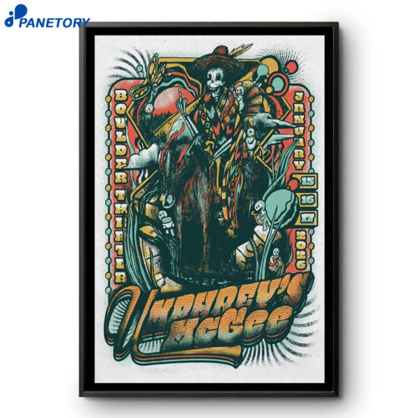 Umphrey's Mcgee Boulder Theater January 15-17 2026 Poster