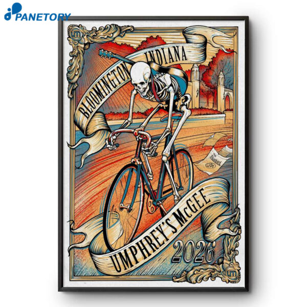 Umphrey's Mcgee Event Bloomington IN Jan 29 2026 Poster