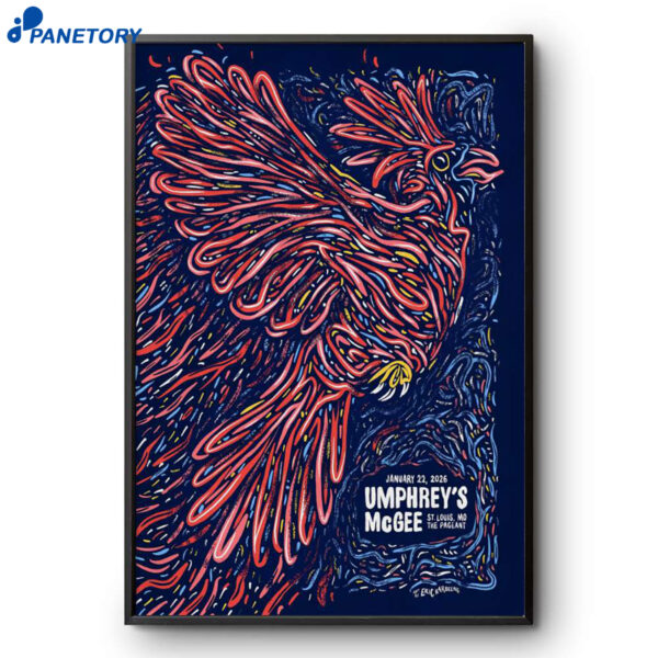 Umphrey's Mcgee St. Louis MO Jan 22 2026 Poster