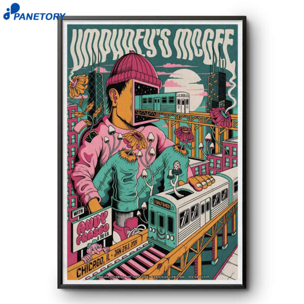 Umphrey's Mcgee The Salt Shed Chicago IL Jan 2-3 2026 Poster