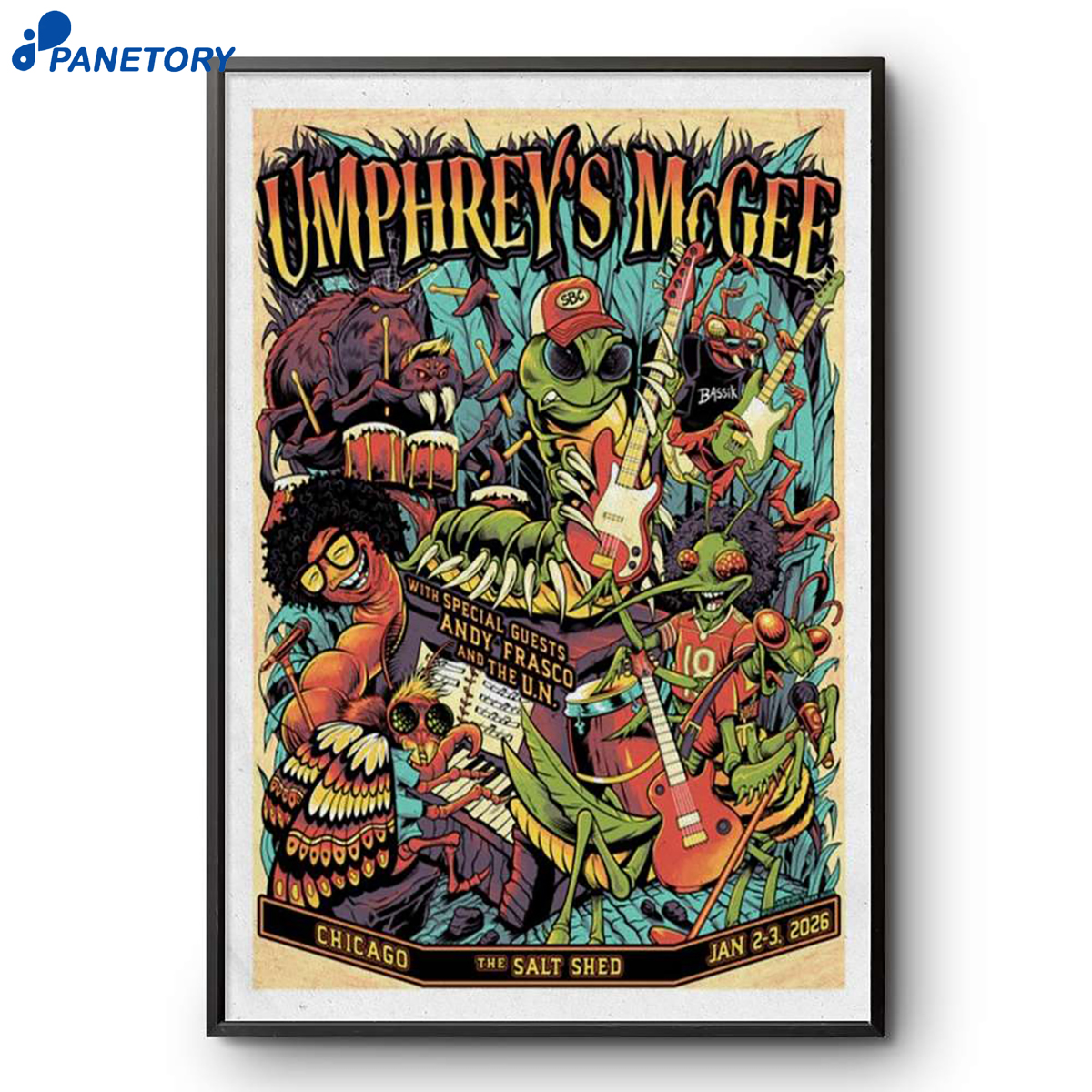 Umphrey’s Mcgee The Salt Shed Jan 2-3 2026 Poster 2 Umphrey’s Mcgee The Salt Shed Jan 2-3 2026 Poster