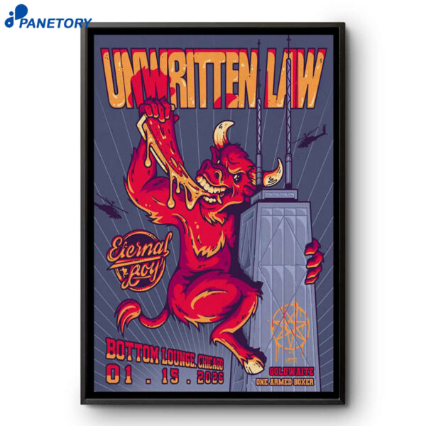 Unwritten Law Chicago Event Jan 15 2026 Poster