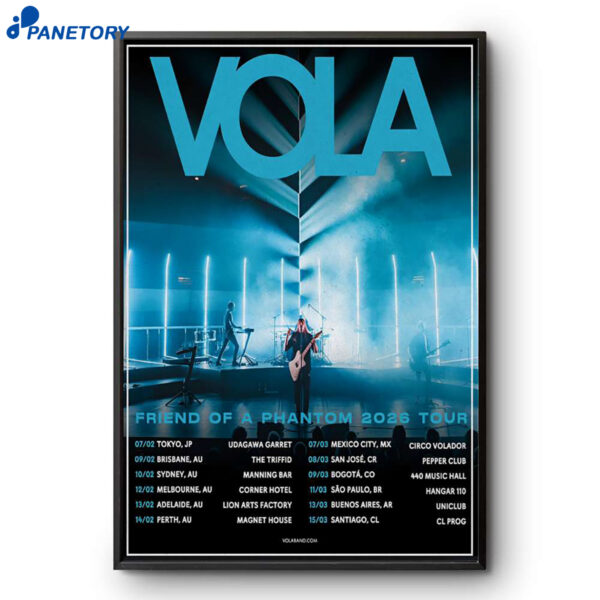 Vola Friend Of A Phantom Tour 2026 Poster