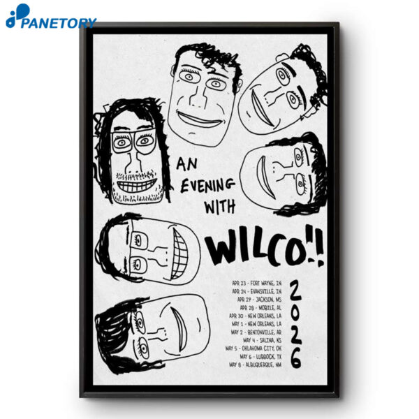Wilco Spring Tour 2026 Poster