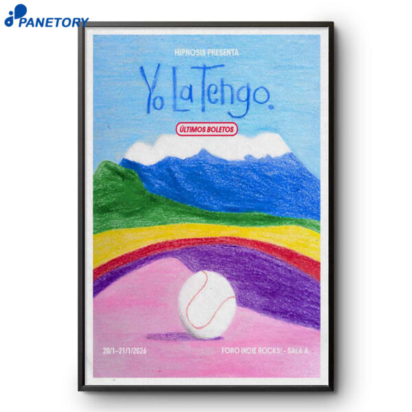 Yo La Tengo Event Mexico Jan 20-21 2026 Poster