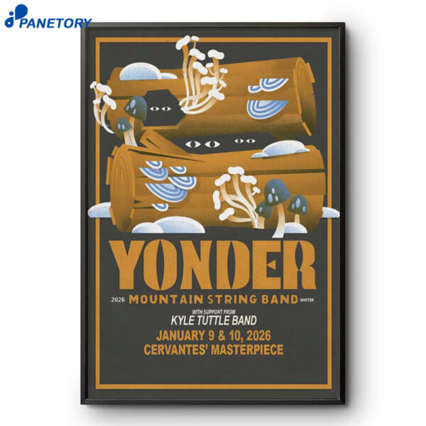 Yonder Mountain String Band Denver Event Jan 9-10 2026 Poster