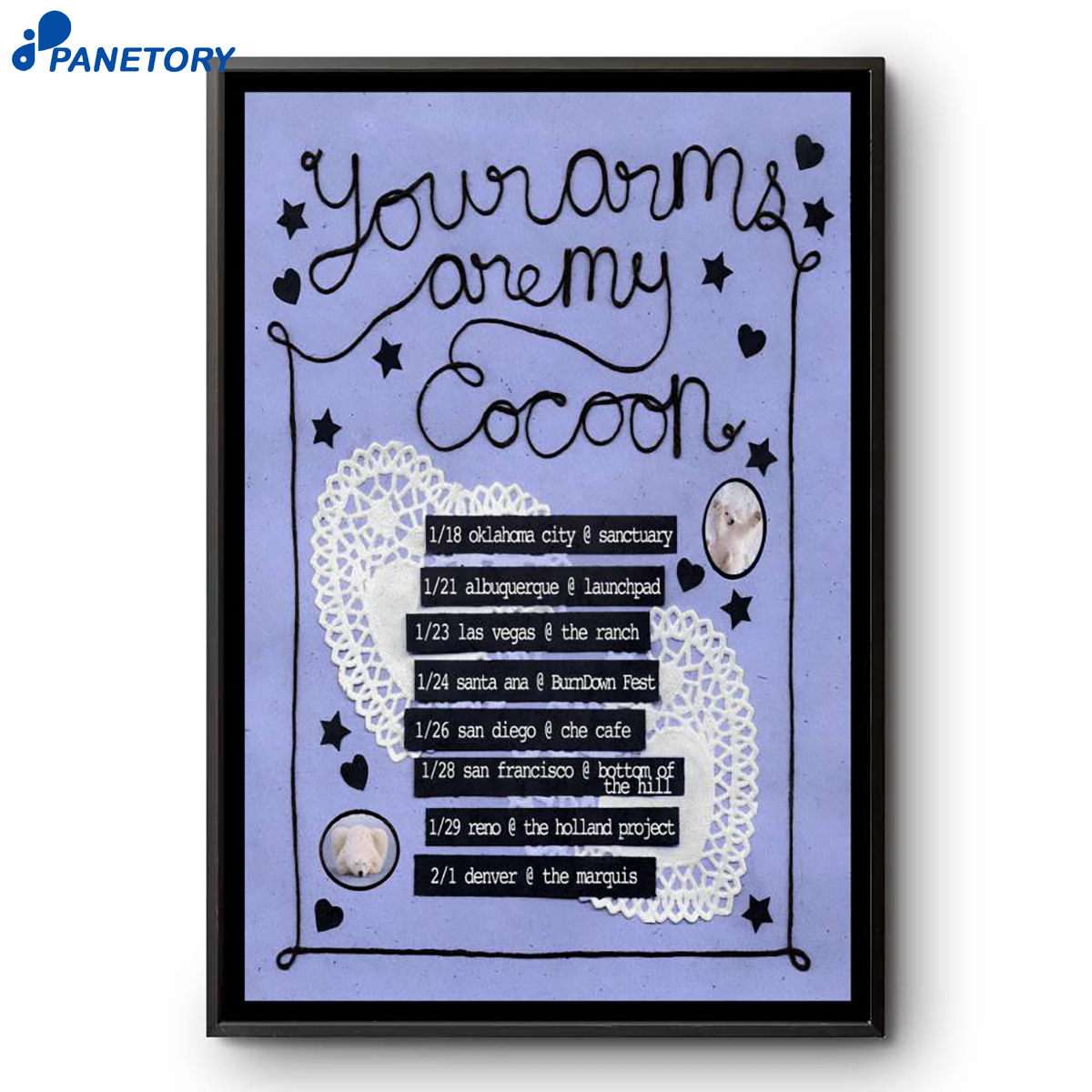Your Arms Are My Cocoon Tour 2026 Poster 2 Your Arms Are My Cocoon Tour 2026 Poster-Portrait - Poster