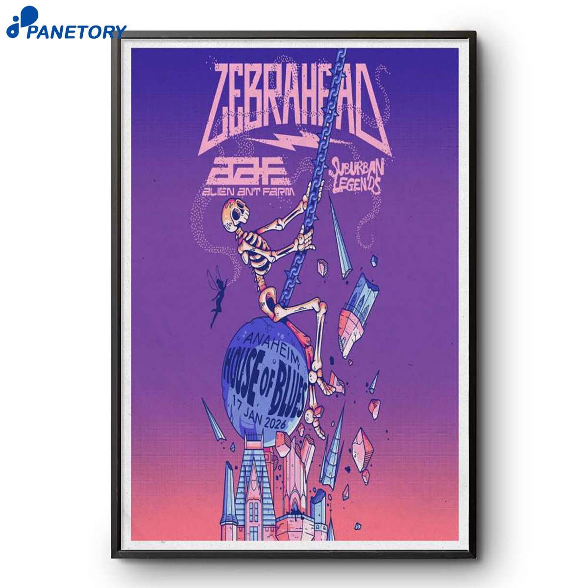 Zebrahead Anaheim 17-01-2026 Poster 2 Zebrahead Anaheim 17-01-2026 Poster