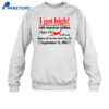 Barelylegal I Got High With American Airlines Shirt 2