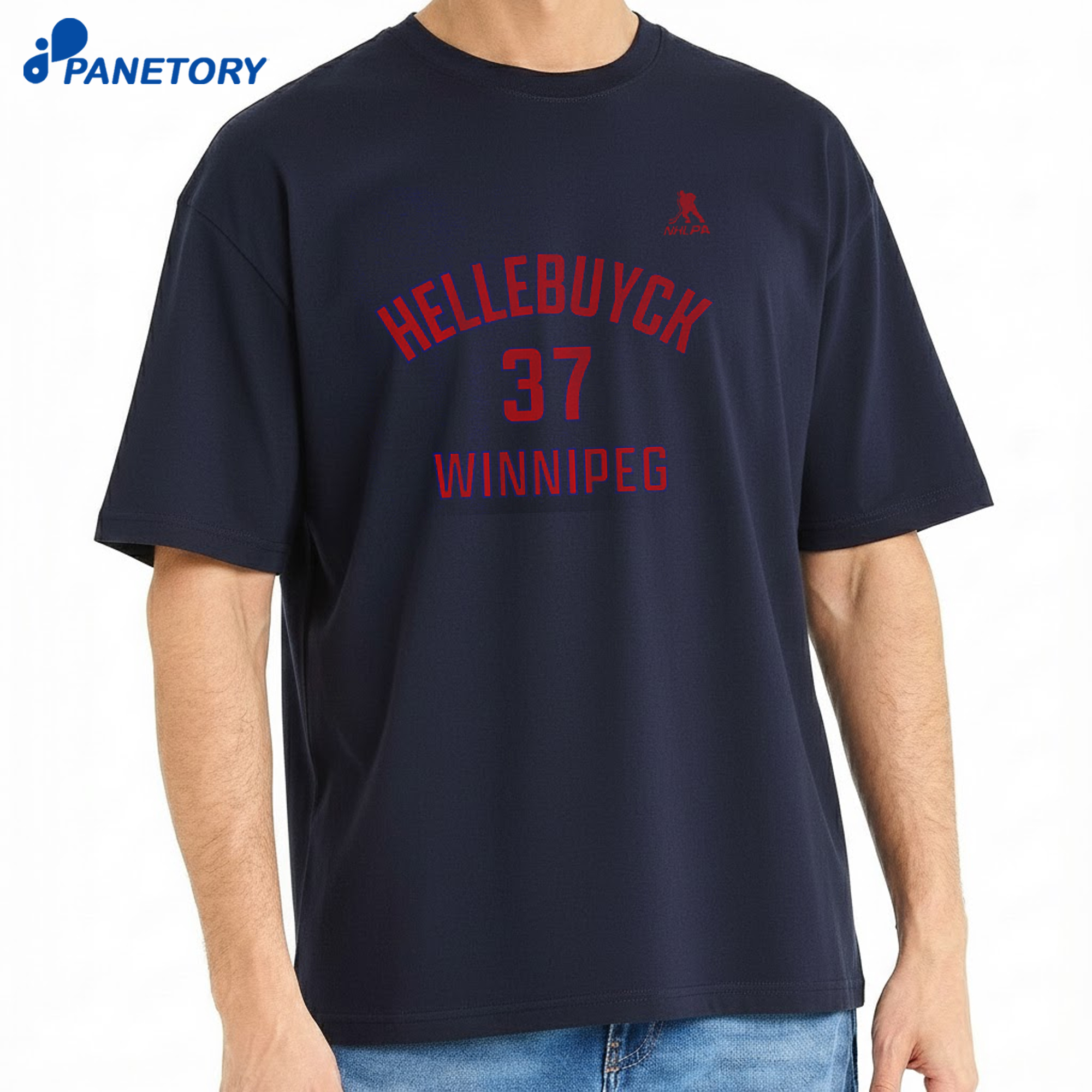 Connor Hellebuyck Winnipeg Name &Amp; Number Shirt 8 Connor Hellebuyck Winnipeg Name & Number Shirt 1