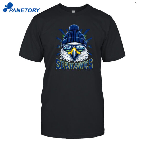 Cool Face Seahawks With Sunglasses Shirt