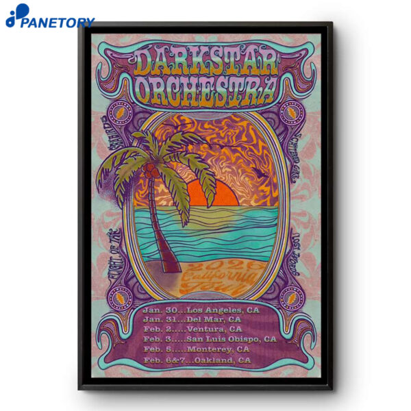 Dark Star Orchestra Tour California 2026 Poster
