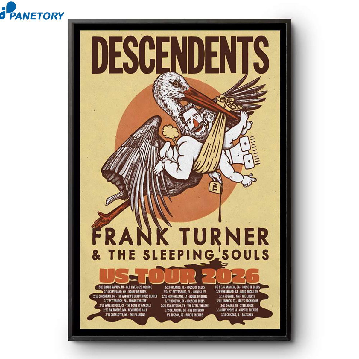Descendents Us Tour 2026 Poster 2 Descendents Us Tour 2026 Poster