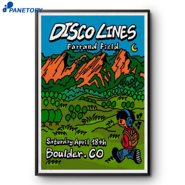 Disco Lines Boulder CO Apr 18 2026 Poster