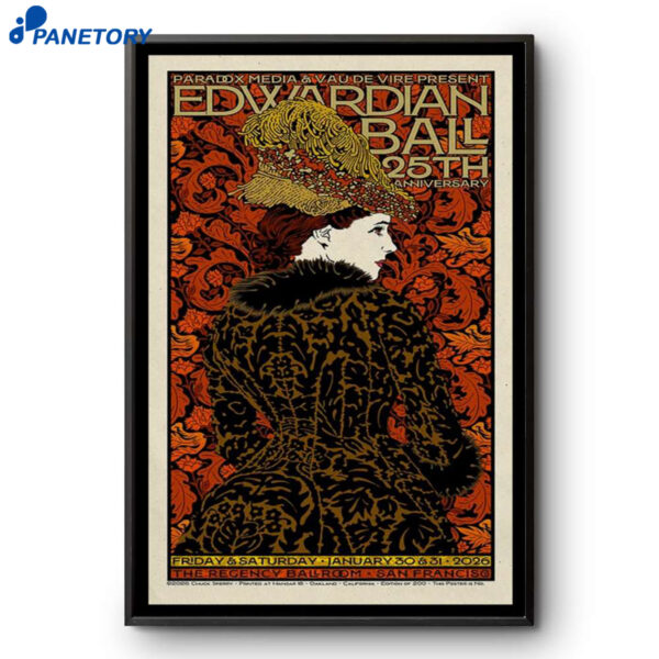 Edwardian Ball San Francisco Jan 31 2026 Poster