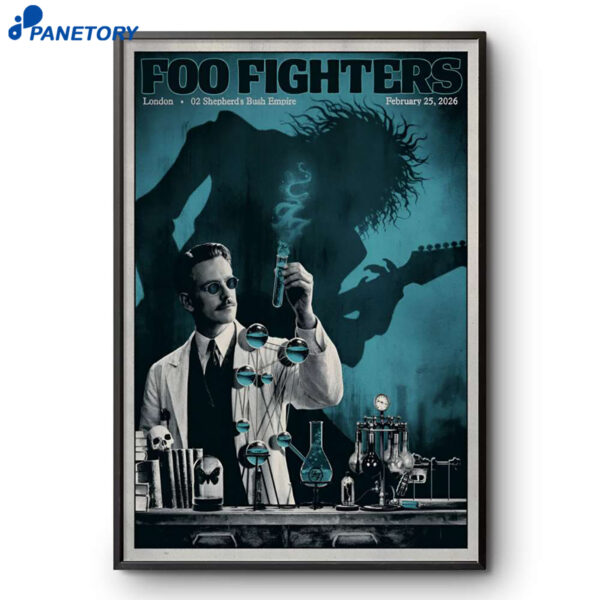 Foo Fighters O2 Shepherd's Bush Empire London UK Feb 25 2026 Poster