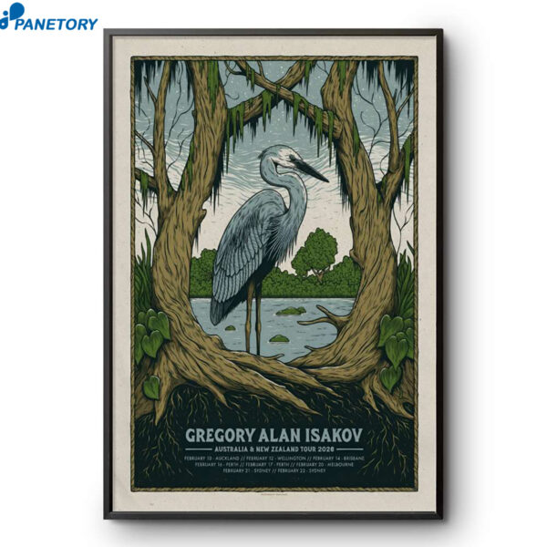 Gregory Alan Isakov Aus And NZ Tour 2026 Poster