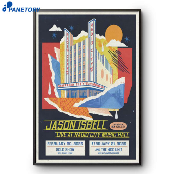 Jason Isbell And The 400 Unit NYC Tour Feb 20-21 2026 Poster