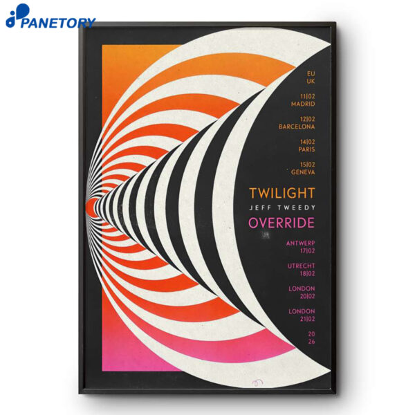 Jeff Tweedy Twilight Override Tour 2026 Poster