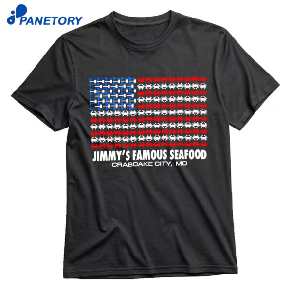 Jimmy’s Famous Seafood Crab Flag Shirt