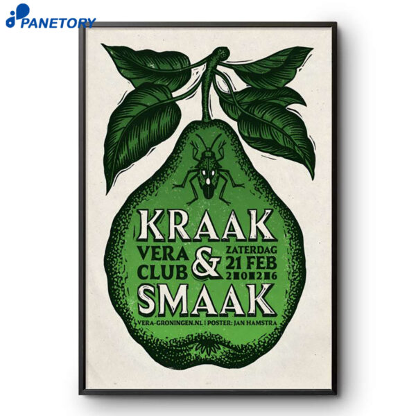 Kraak With Smaak Groningen Netherlands Feb 21 2026 Poster