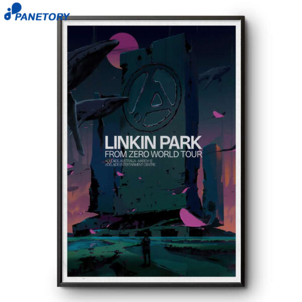 Linkin Park FZ Tour Adelaide Mar 12th 2026 Poster