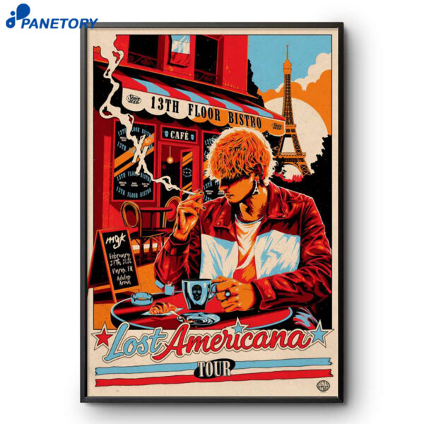 Mgk Lost Americana Tour Paris FR Feb 27 2026 Poster