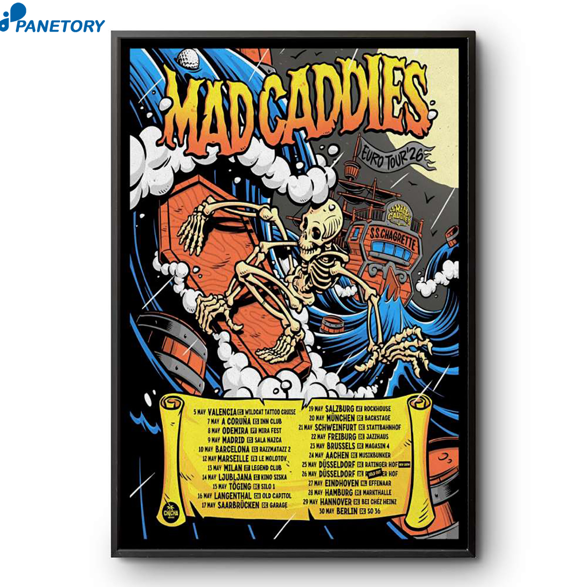 Mad Caddies European Tour 2026 Poster 2 Mad Caddies European Tour 2026 Poster