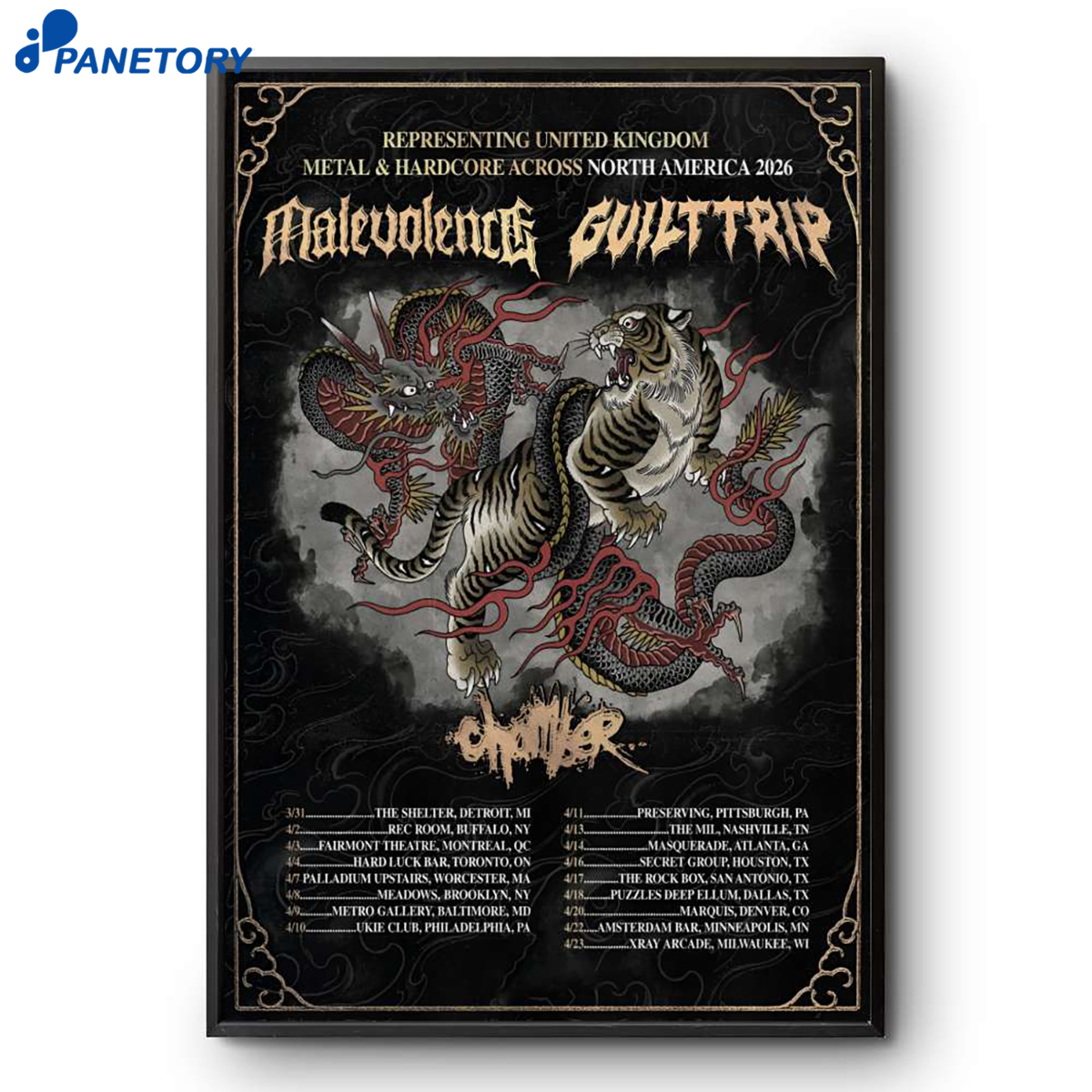 Malevolence And Guilttrip North America Tour 2026 Poster 2 Malevolence And Guilttrip North America Tour 2026 Poster