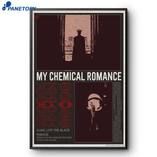 My Chemical Romance Mexico City Feb 13-14 2026 Poster