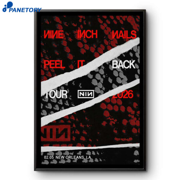 Nine Inch Nails Smoothie King Center New Orleans LA Feb 05 2026 Poster
