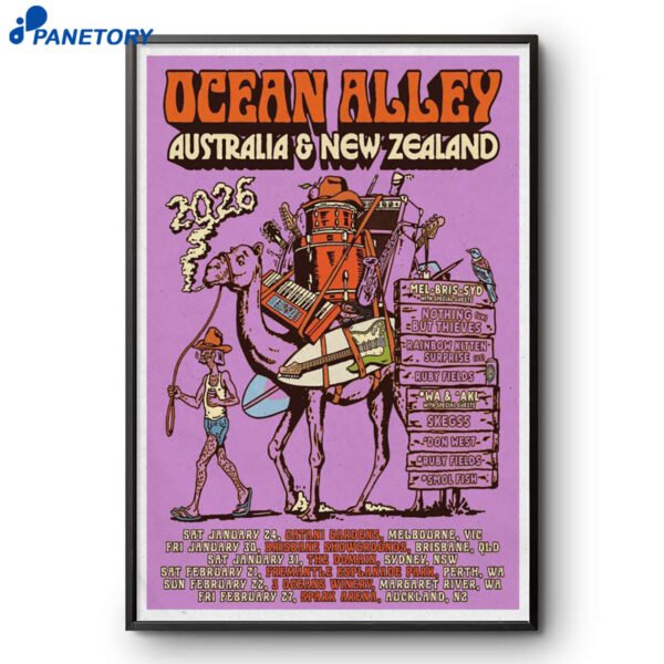 Ocean Alley Australia & New Zealand 2026 Poster