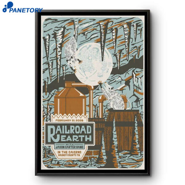 Railroad Earth Grundy County TN Feb 21 2026 Poster