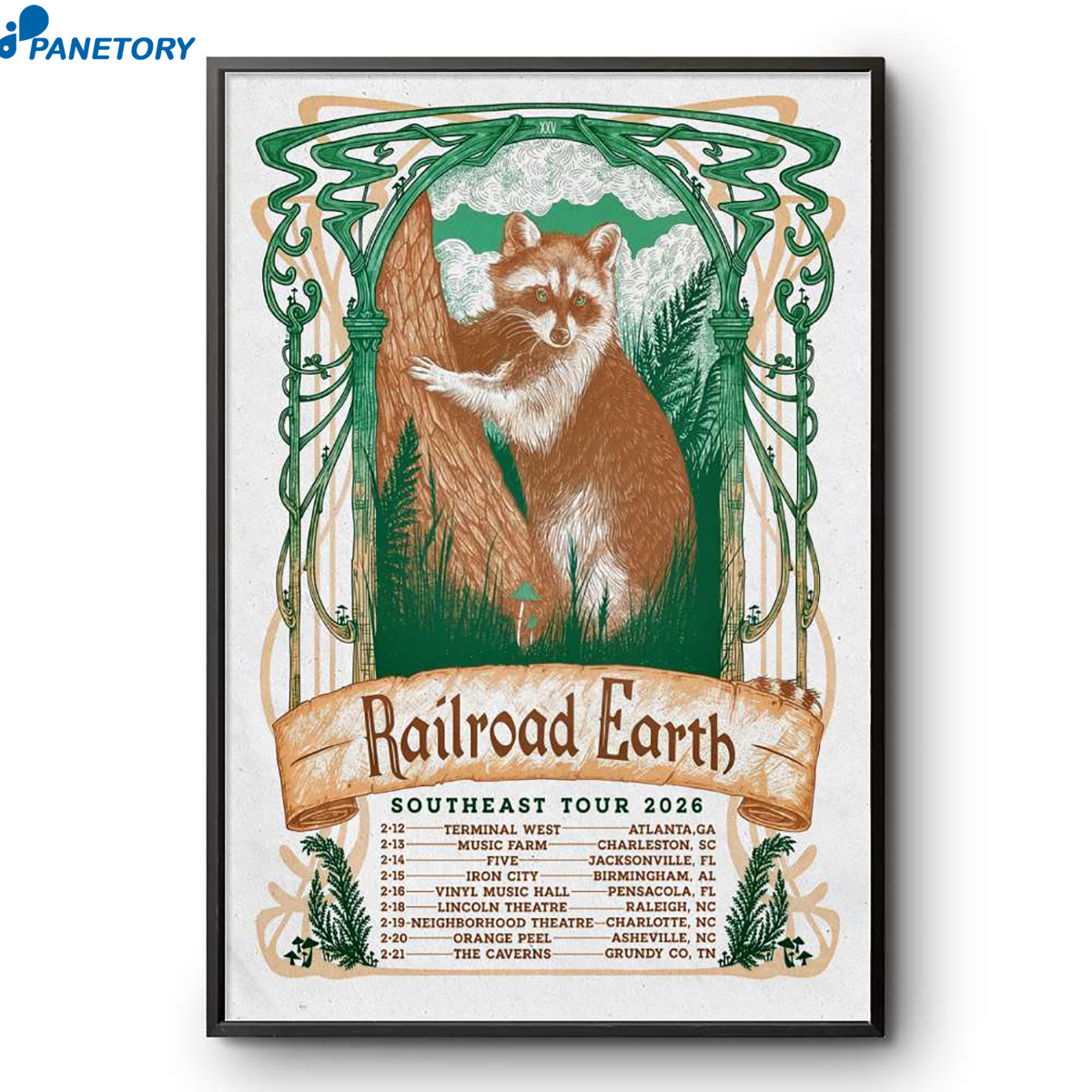 Railroad Earth Southeast Tour 2026 Poster 2 Railroad Earth Southeast Tour 2026 Poster
