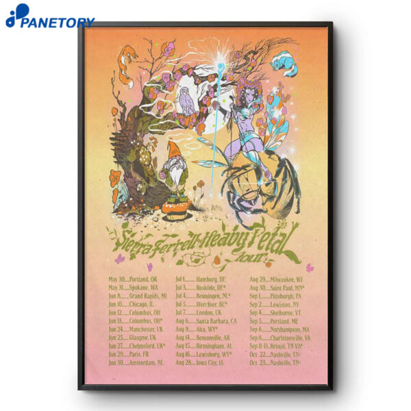 Sierra Ferrell The Heavy Petal Shows 2026 Poster
