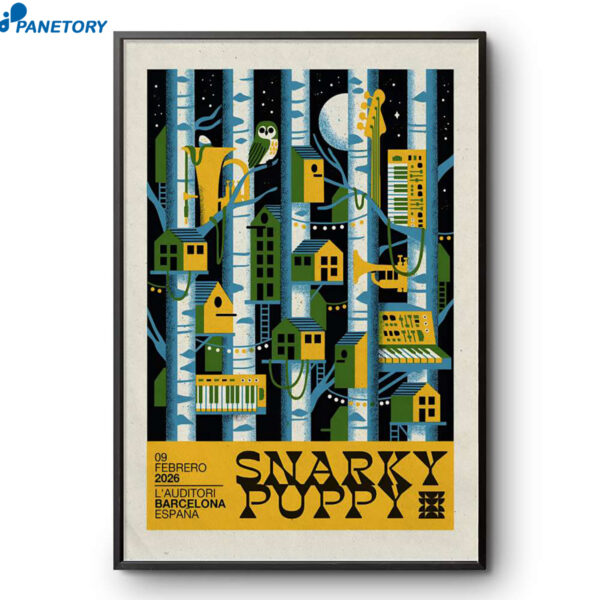 Snarky Puppy L'auditori De Barcelona Spain Feb 9 2026 Poster