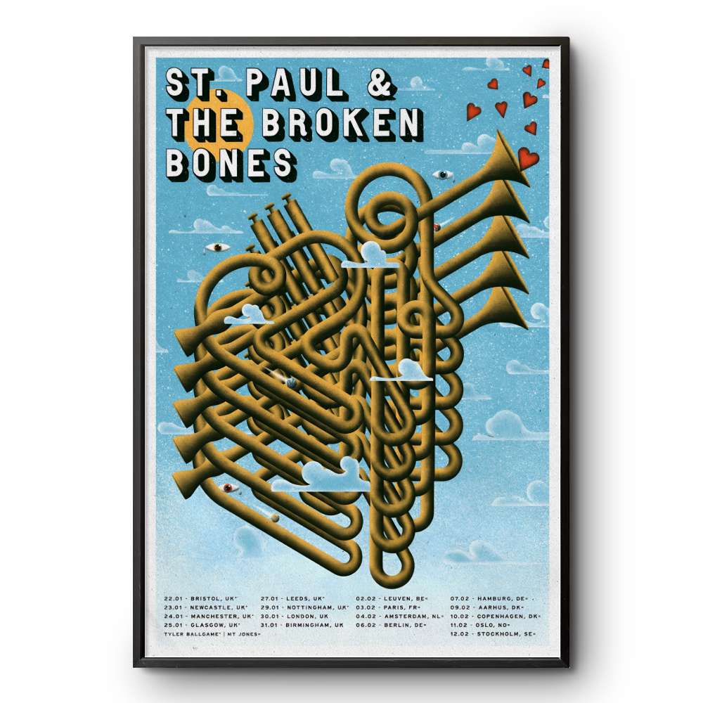 St. Paul &Amp; The Broken Bones Eu Tour 2026 Poster 2 St. Paul & The Broken Bones Eu Tour 2026 Poster