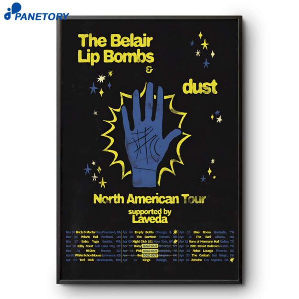 The Belair Lip Bombs Tour North American 2026 Poster