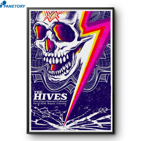 The Hives Bogotá Colombia Feb 10 2026 Poster
