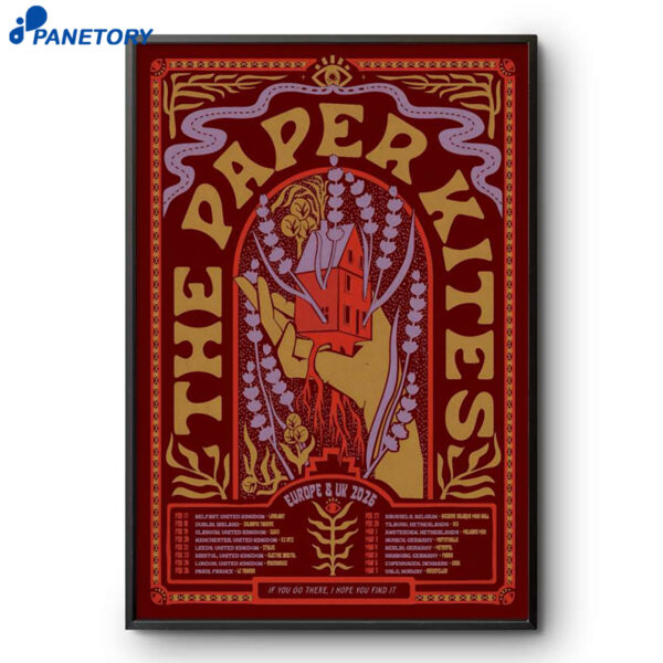 The Paper Kites Eu And UK Tour 2026 Poster