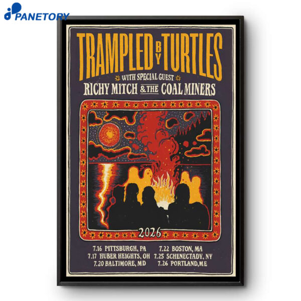 Trampled By Turtles Tour July 2026 Poster