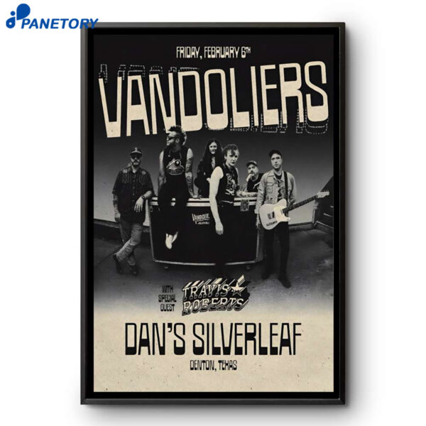 Vandoliers Tour Denton TX Feb 6 2026 Poster